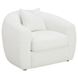 Isabella 3-piece Faux Sheepskin Upholstered Sofa Set Natural | 3-piece | 509871-S3
