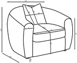 Isabella 3-piece Faux Sheepskin Upholstered Sofa Set Natural | 3-piece | 509871-S3