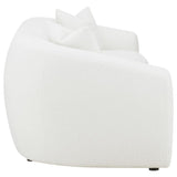 Isabella Faux Sheepskin Upholstered Sofa Natural