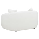 Isabella Faux Sheepskin Upholstered Loveseat Natural | Ivory | 509872