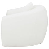 Isabella Faux Sheepskin Upholstered Accent Chair Natural | Ivory | 509873