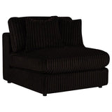 Blaine Upholstered Armless Chair Chocolate | Brown | Chocolate Brown | 509877
