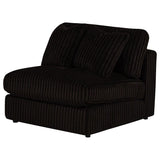 Blaine Upholstered Armless Chair Chocolate | Brown | Chocolate Brown | 509877