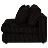 Blaine Upholstered Armless Chair Chocolate | Brown | Chocolate Brown | 509877