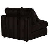 Blaine Upholstered Armless Chair Chocolate | Brown | Chocolate Brown | 509877