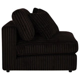 Blaine Upholstered Armless Chair Chocolate | Brown | Chocolate Brown | 509877