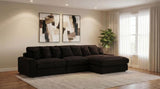 Blaine Upholstered Reversible Chaise Sectional Sofa Chocolate | Brown | Chocolate Brown | 509879-SET