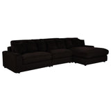 Blaine Upholstered Reversible Chaise Sectional Sofa Chocolate | Brown | Chocolate Brown | 509879-SET
