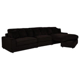 Blaine Upholstered Reversible Chaise Sectional Sofa Chocolate | Brown | Chocolate Brown | 509879-SET