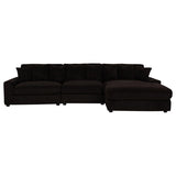 Blaine Upholstered Reversible Chaise Sectional Sofa Chocolate | Brown | Chocolate Brown | 509879-SET