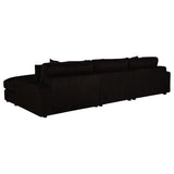 Blaine Upholstered Reversible Chaise Sectional Sofa Chocolate | Brown | Chocolate Brown | 509879-SET