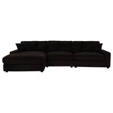 Blaine Upholstered Reversible Chaise Sectional Sofa Chocolate | Brown | Chocolate Brown | 509879-SET