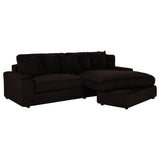 Blaine Upholstered Reversible Chaise Sectional Sofa Chocolate | Brown | Chocolate Brown | 509879