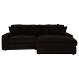 Blaine Upholstered Reversible Chaise Sectional Sofa Chocolate | Brown | Chocolate Brown | 509879