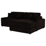 Blaine Upholstered Reversible Chaise Sectional Sofa Chocolate | Brown | Chocolate Brown | 509879
