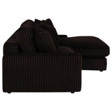Blaine Upholstered Reversible Chaise Sectional Sofa Chocolate | Brown | Chocolate Brown | 509879