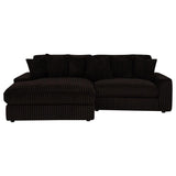 Blaine Upholstered Reversible Chaise Sectional Sofa Chocolate | Brown | Chocolate Brown | 509879
