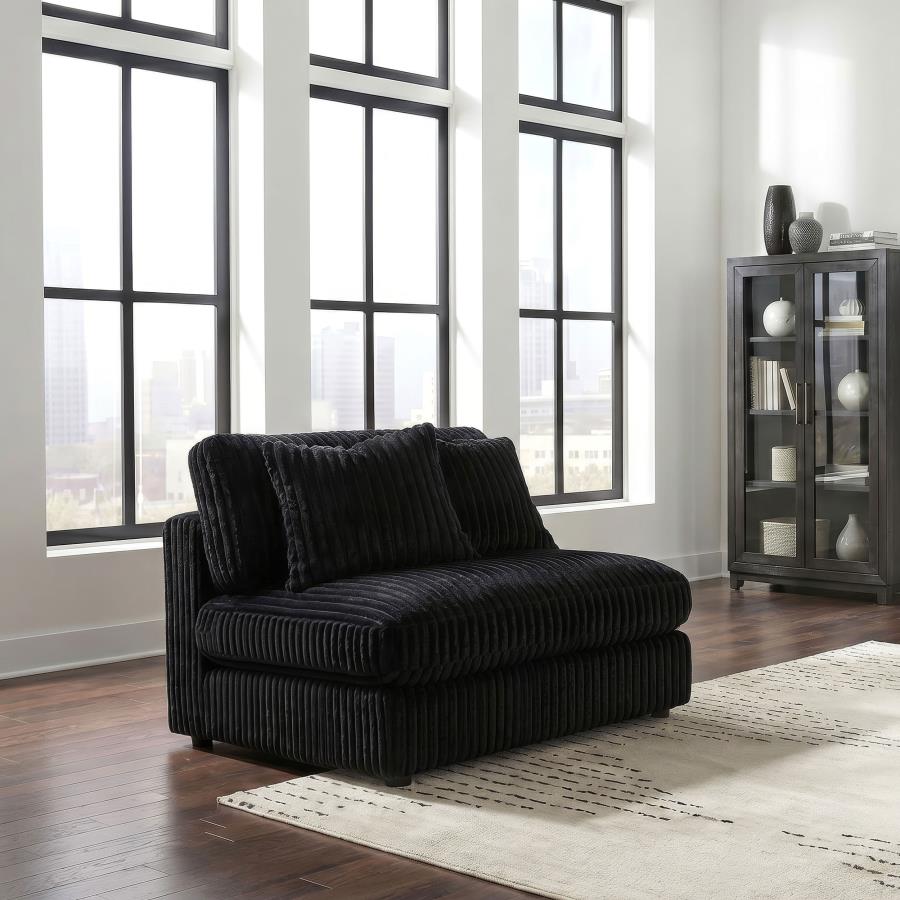 Blaine Upholstered Armless Chair Black | Black | 509887