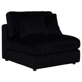 Blaine Upholstered Armless Chair Black | Black | 509887