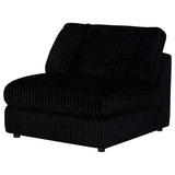 Blaine Upholstered Armless Chair Black | Black | 509887