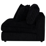 Blaine Upholstered Armless Chair Black | Black | 509887