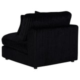 Blaine Upholstered Armless Chair Black | Black | 509887