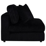 Blaine Upholstered Armless Chair Black | Black | 509887