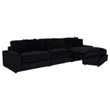 Blaine Upholstered Reversible Chaise Sectional Sofa Black | Black | 509889-SET