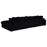 Blaine Upholstered Reversible Chaise Sectional Sofa Black | Black | 509889-SET