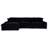 Blaine Upholstered Reversible Chaise Sectional Sofa Black | Black | 509889-SET