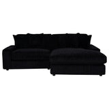 Blaine Upholstered Reversible Chaise Sectional Sofa Black | Black | 509889