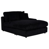 Blaine Upholstered Reversible Chaise Sectional Sofa Black | Black | 509889