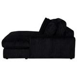 Blaine Upholstered Reversible Chaise Sectional Sofa Black | Black | 509889