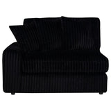Blaine Upholstered Reversible Chaise Sectional Sofa Black | Black | 509889
