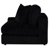 Blaine Upholstered Reversible Chaise Sectional Sofa Black | Black | 509889