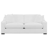 Ashlyn Upholstered Sloped Arm Sofa White | White | 509891