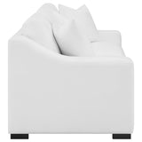 Ashlyn Upholstered Sloped Arm Sofa White | White | 509891