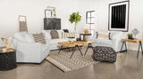 Ashlyn Upholstered Sloped Arm Sofa White | White | 509891