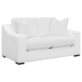 Ashlyn Upholstered Sloped Arm Loveseat White | White | 509892
