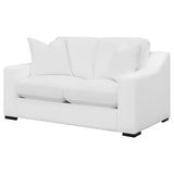 Ashlyn Upholstered Sloped Arm Loveseat White | White | 509892