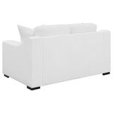 Ashlyn Upholstered Sloped Arm Loveseat White | White | 509892