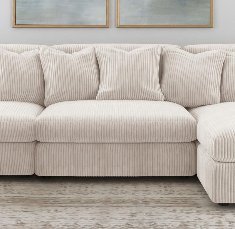 Blaine Upholstered Armless Chair Sand