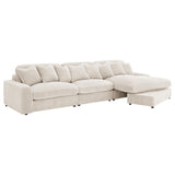 Blaine Upholstered Reversible Chaise Sectional Sofa Sand | Beige | Sand | 509899-SET