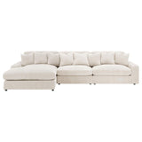 Blaine Upholstered Reversible Chaise Sectional Sofa Sand | Beige | Sand | 509899-SET