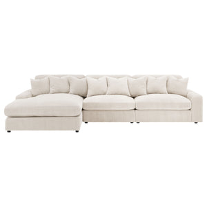 Blaine Upholstered Reversible Chaise Sectional Sofa Sand