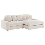 Blaine Upholstered Reversible Chaise Sectional Sofa Sand | Beige | Sand | 509899