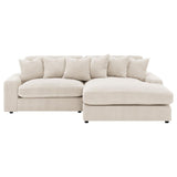 Blaine Upholstered Reversible Chaise Sectional Sofa Sand | Beige | Sand | 509899