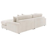 Blaine Upholstered Reversible Chaise Sectional Sofa Sand | Beige | Sand | 509899