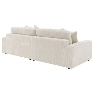 Blaine Upholstered Reversible Chaise Sectional Sofa Sand