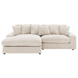 Blaine Upholstered Reversible Chaise Sectional Sofa Sand | Beige | Sand | 509899